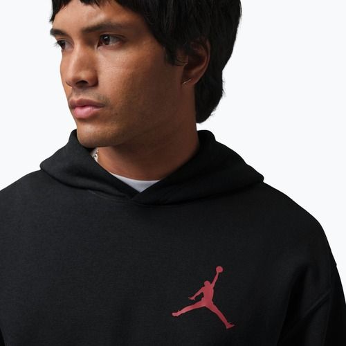 Bluza męska  Jordan Pullover Hoodie black/gym red