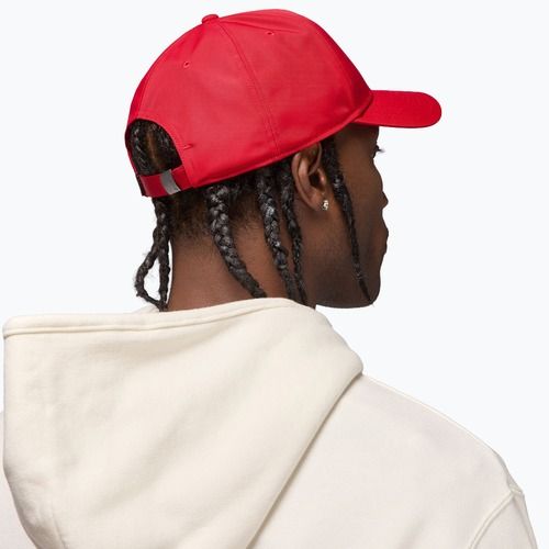 Czapka z daszkiem  Jordan Rise Structured Metal Jumpman gym red/r511