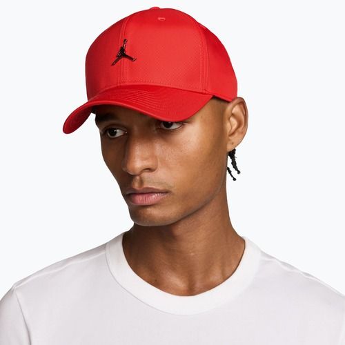 Czapka z daszkiem Nike Jordan Rise Structured Metal Jumpman chile red/r511