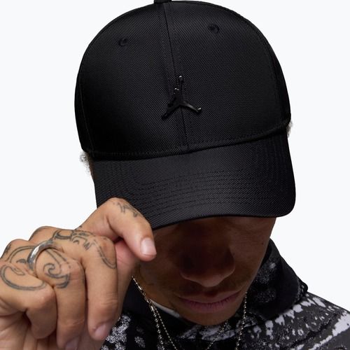 Czapka z daszkiem Nike Jordan Rise Structured Metal Jumpman black/R511