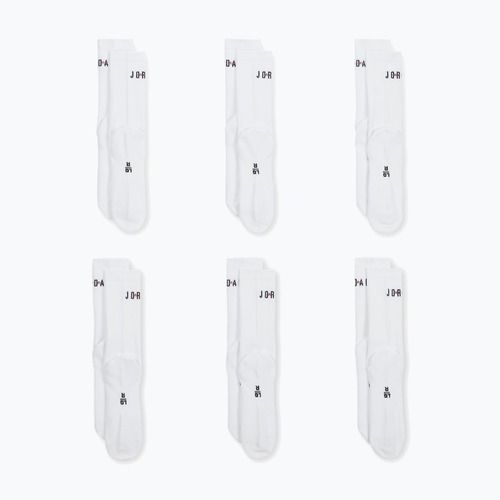 Skarpety  Jordan Everyday Crew 6 par white/gym red/black