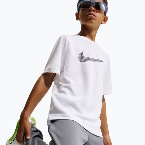Koszulka dziecięca Nike Multi Dri-Fit white/black