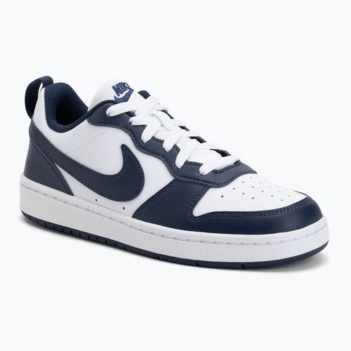 Buty dziecięce Nike Court Borough Low Next Bloom white/white/midnight navy