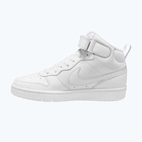 Buty dziecięce Nike Court Borough Mid 2 white/white/white