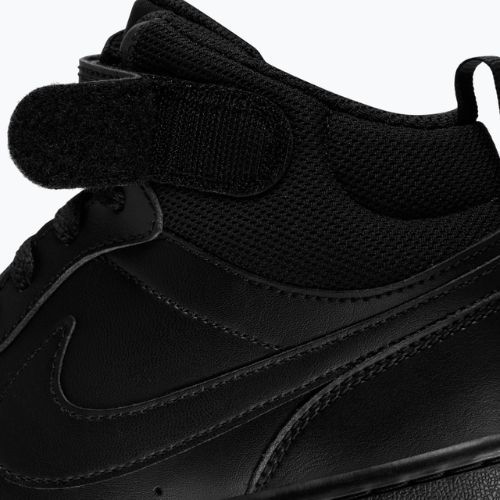 Buty dziecięce Nike Court Borough Mid 2 black/black/black