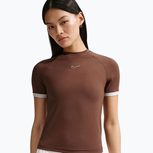 Koszulka damska Nike Gloss Fitted Top light chocolate