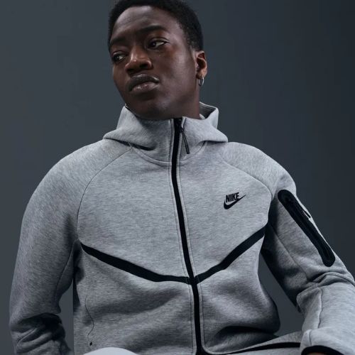 Bluza męska Nike Tech Windrunner Full Zip cave dark grey heather/black