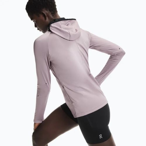 Bluza do biegania damska On Climate Zip Hoodie heron