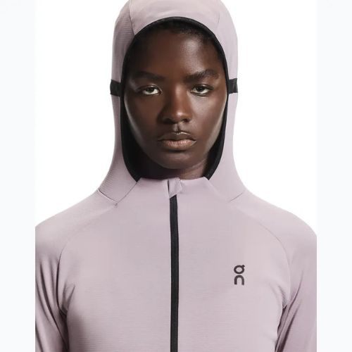 Bluza do biegania damska On Climate Zip Hoodie heron