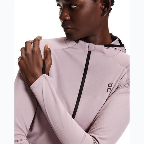 Bluza do biegania damska On Climate Zip Hoodie heron