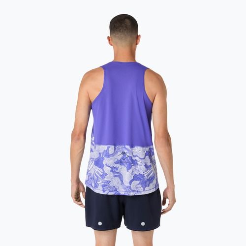 Koszulka do biegania męska ASICS Fujitrail Singlet cobalt burst/cream