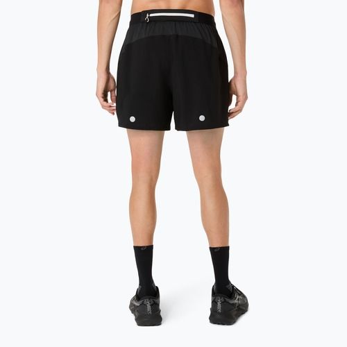 Spodenki do biegania męskie ASICS Fujitrail All Over Print 5IN performance black/carbon/cream