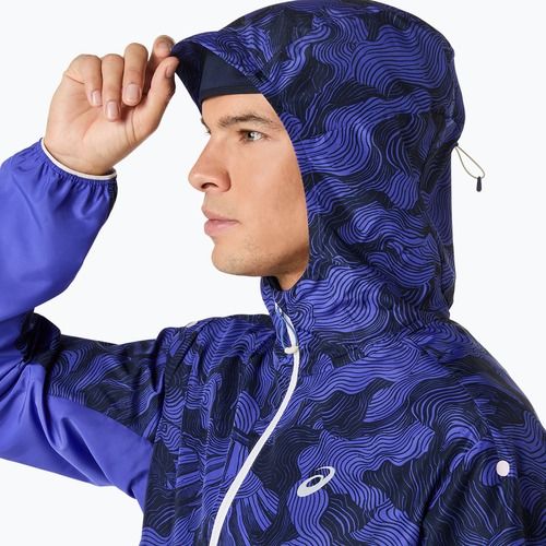Kurtka do biegania męska ASICS Fujitrail Packable cobalt burst/indigo blue/cream