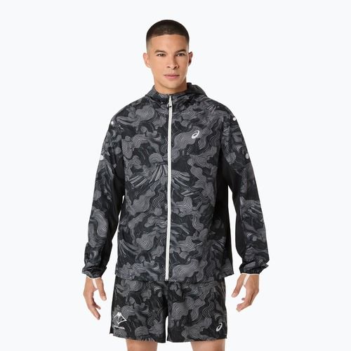 Kurtka do biegania damska ASICS Fujitrail Packable performance black