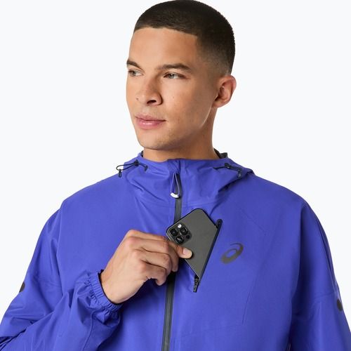 Kurtka do biegania męska ASICS Fujitrail Elite Waterproof cobalt burst/midnight