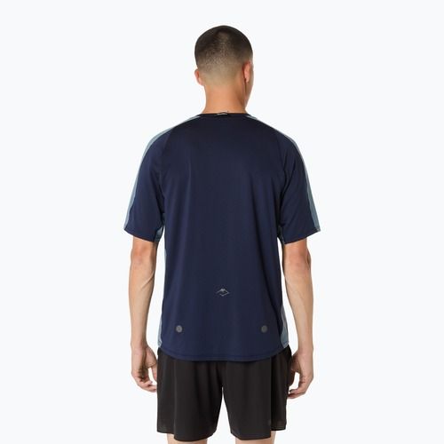 Koszulka do biegania męska ASICS Fujitrail Elite SS Top midnight/ironclad