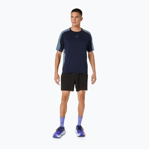 Koszulka do biegania męska ASICS Fujitrail Elite SS Top midnight/ironclad