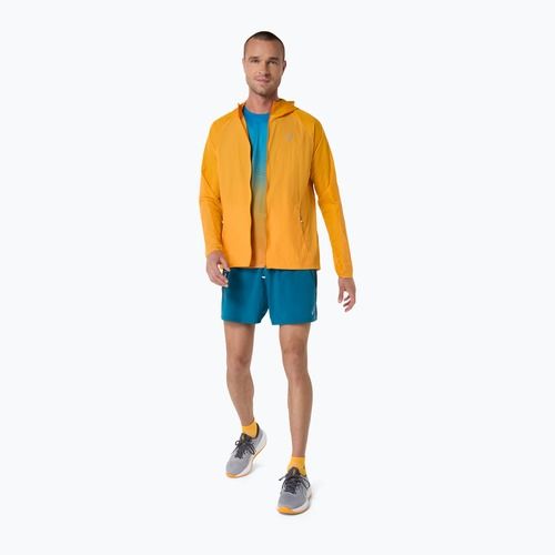 Kurtka do biegania męska ASICS Road Packable yamabuki/aegean blue