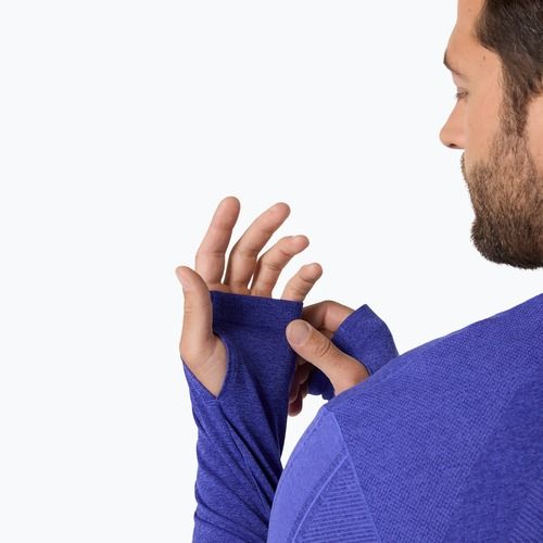 Longsleeve do biegania męski ASICS Road Seamless cobalt burst/eggplant