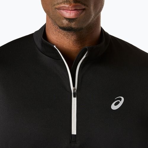 Longsleeve do biegania męski ASICS Icon 1/2 Zip performance black/cream