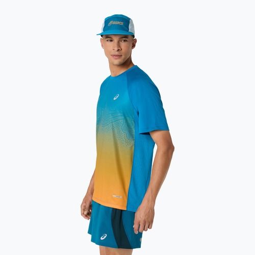 Koszulka do biegania męska ASICS Road Fade aegean blue/yamabuki