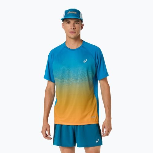 Koszulka do biegania męska ASICS Road Fade aegean blue/yamabuki