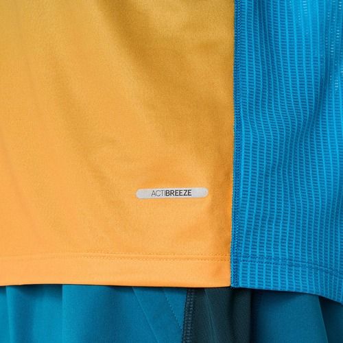 Koszulka do biegania męska ASICS Road Fade Singlet aegean blue/yamabuki