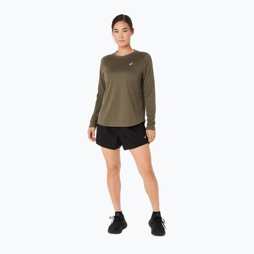 Longsleeve do biegania damski ASICS Core Top dark olive