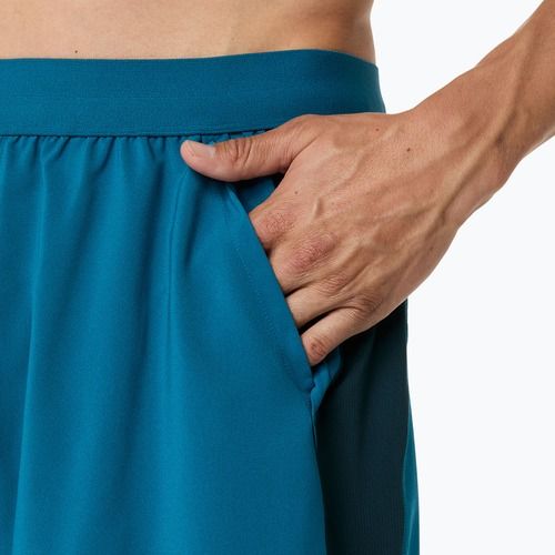 Spodenki do biegania męskie ASICS Road 5IN tranquil teal/dark teal/yamabuki