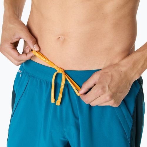 Spodenki do biegania męskie ASICS Road 7IN tranquil teal/dark teal/yamabuki