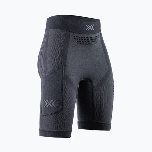 Spodenki do biegania damskie X-Bionic Xceed Run Tights x black/rhino grey