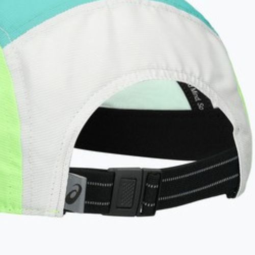 Czapka z daszkiem ASICS Performance Running 5 panel aurora green/cream
