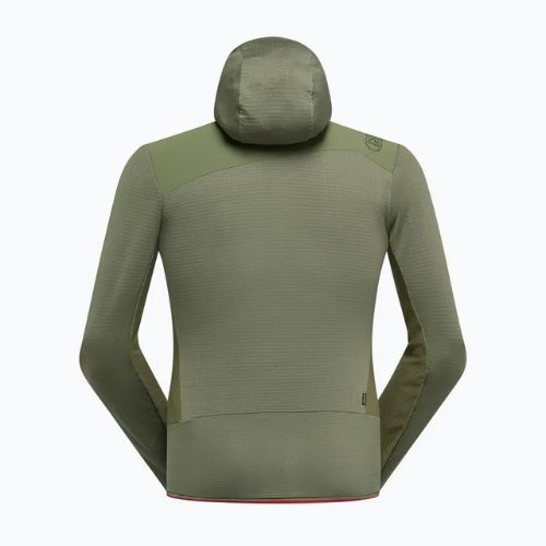 Bluza polarowa męska La Sportiva Aequilibrium Thermal Hoody cypress/mountain red
