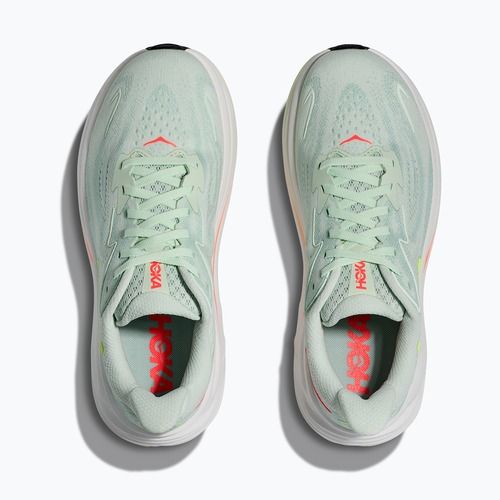 Buty do biegania damskie HOKA Clifton 10 sea glass/neon flame