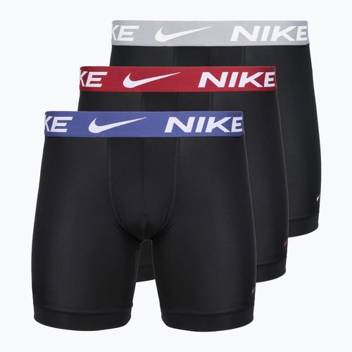 Bokserki męskie Nike Essential Micro 3 pary black/sapphire/wolf grey/team crimson