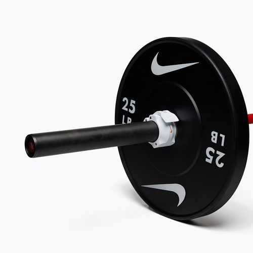 Zaciski do sztangi Nike Strength Barbell Collars 2 szt. white/orange