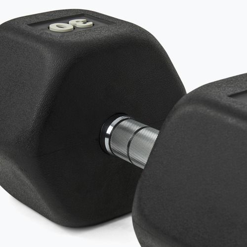 Hantel ogumowany Nike Strength Hex Dumbbell 30 kg black/white