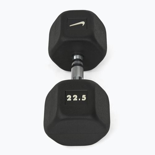 Hantel ogumowany Nike Strength Hex Dumbbell 22,5 kg black/white