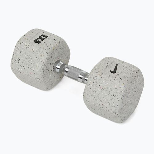 Hantel ogumowany Nike Strength Grind Hex Dumbbell 17,5 kg wolf grey