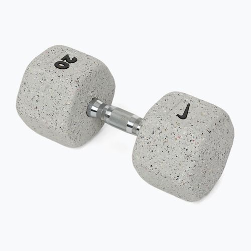 Hantel ogumowany Nike Strength Grind Hex Dumbbell 20 kg wolf grey