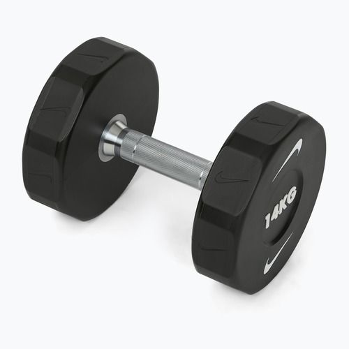 Hantel chromowany Nike Strength Pro Urethane Dumbbell 14 kg black/white