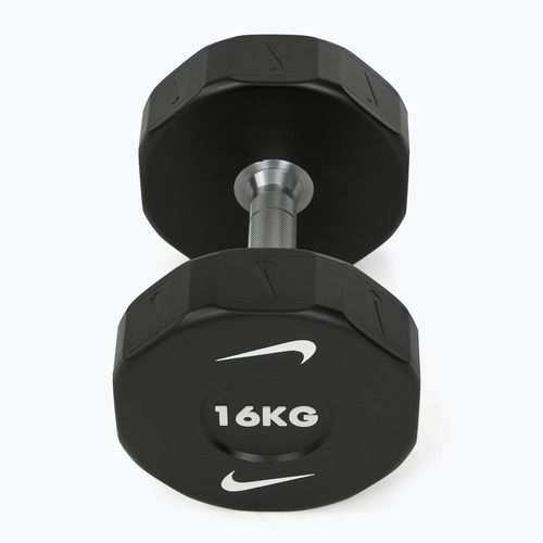 Hantel chromowany Nike Strength Pro Urethane Dumbbell 16 kg black/white
