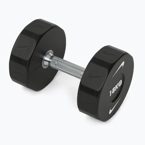 Hantel chromowany Nike Strength Pro Urethane Dumbbell 18 kg black/white