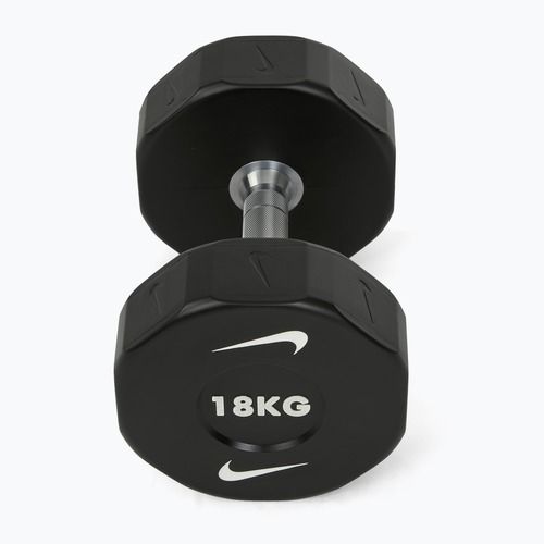 Hantel chromowany Nike Strength Pro Urethane Dumbbell 18 kg black/white