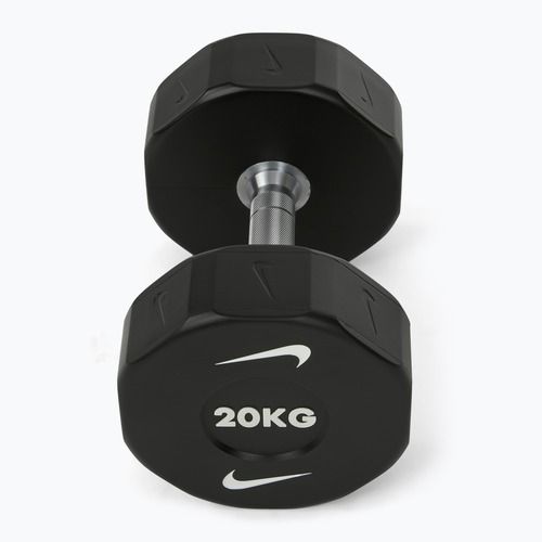 Hantel chromowany Nike Strength Pro Urethane Dumbbell 20 kg black/white