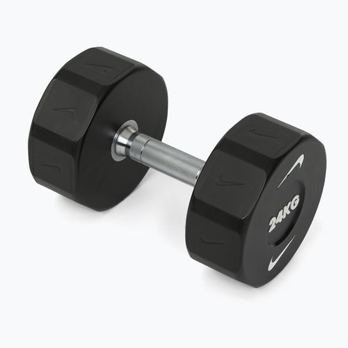 Hantel chromowany Nike Strength Pro Urethane Dumbbell 24 kg black/white