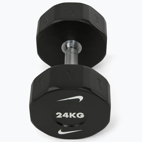 Hantel chromowany Nike Strength Pro Urethane Dumbbell 24 kg black/white