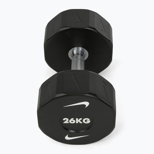 Hantel chromowany Nike Strength Pro Urethane Dumbbell 26 kg black/white