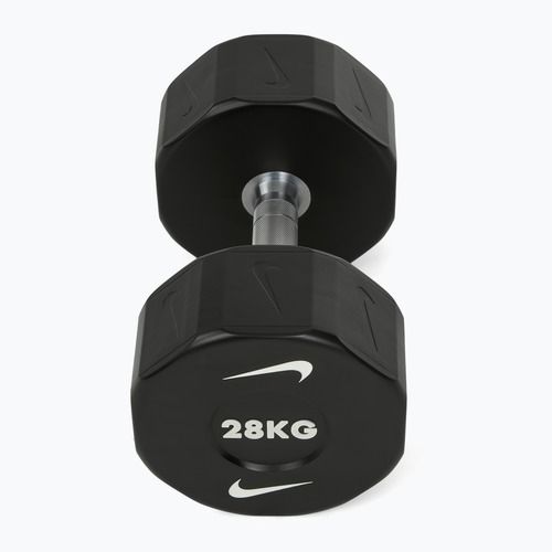 Hantel chromowany Nike Strength Pro Urethane Dumbbell 28 kg black/white