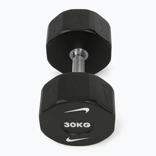 Hantel chromowany Nike Strength Pro Urethane Dumbbell 30 kg black/white